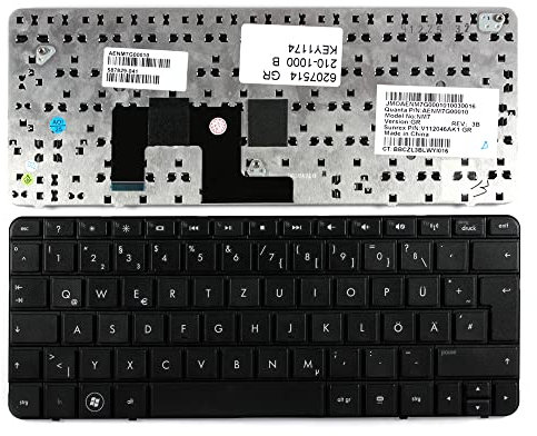 Keyboards4Laptops Deutsch Schwarz kompatible Ersatz Tastatur kompatibel mit HP Mini 210-1099EL