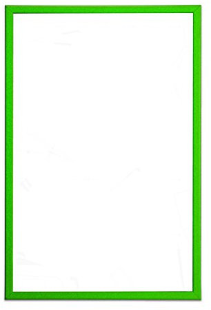 Bi-Office MM01001251 Trocken abwischbare Magnettafel, MDF Rahmen, lackierter Stahl, 40 x 30 cm, grün