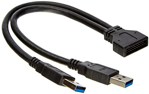 DeLock 83910 Adapter [2X Stecker A 3.0-1x USB 3.2 Gen 1 Stec, Schwarz