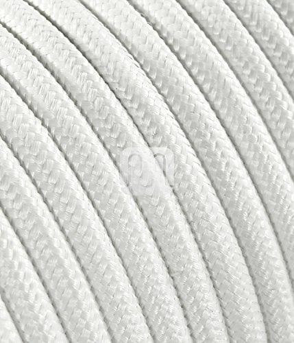 Merlotti 20301 Cavo Elettrico Rotondo H03VV-F 2x0.75, Bianco, 3 m