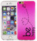 König Design Cassa Telefono Cellulare Compatibile con Apple Custodia Protettiva in Silicone Sturzsichere Cover Posteriore Custodia Cellulare - Be Happy Design Fucsia, Apple iPhone 6 / 6s