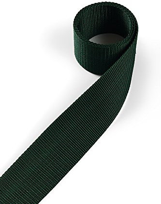 1buy3 Gurtband aus Polypropylen 25mm breit, 4 Meter lang, Farbe:20 - Moosgrün | Grundpreis pro Meter = € 1,37
