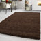 Teppium Moderner Hochflor Teppich Läufer Flur 100x200 cm Braun - Shaggy Flauschiger Teppich, Extra Weich und Pflegeleicht - Ideal als Bettvorleger Schlafzimmer, Küchenläufer, Wohnzimmerteppich