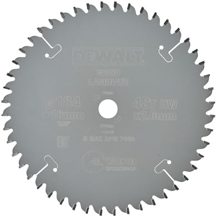DeWalt DT4092-QZ - Hoja para sierra circular portátil 184x16mm 48D