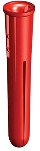 TIMCO Plastic Plug - Red - Box of 100
