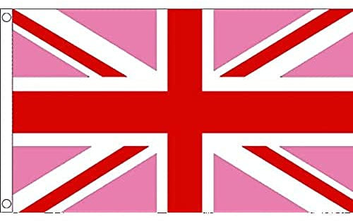 AZ FLAG - Flagge Das Rosae Vereinigte Königreich - 150x90 cm - Britische Fahne 100% Polyester mit Messing-Ösen - 110g