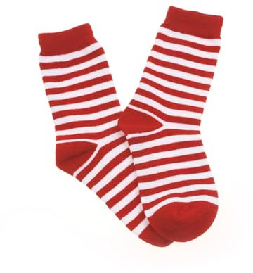 Deiters Socken gestreift rot/weiß 35-40