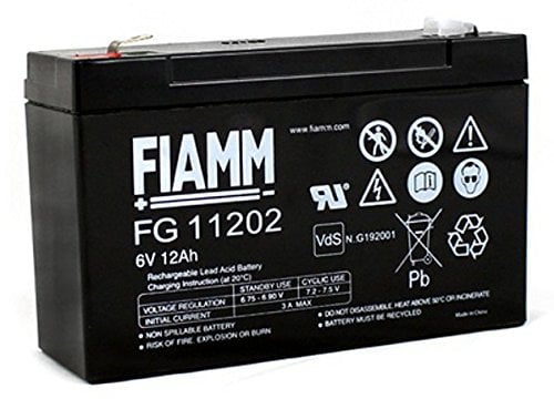Batteria Fiamm al Piombo 6V 12Ah Faston 6,3mm