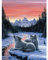Bits and Pieces - 1000 Piece Glow in the Dark Puzzle - Winter's Dawn, Snowy Winter, Wolf - by Artist Jeff Tift - 1000 pc Jigsaw