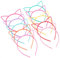 Frcolor Haarreif Katzenohren 10 Stück Plastik Katze Ohr Stirnband Hairband für Geburtstag Party und Tägliche Verfassungs Dekoration