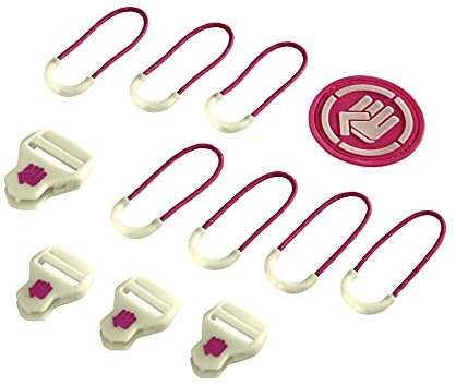 coocazoo MatchPatch Special Glow Pink, rosa, Zubehör-Set um Rucksäcke selbst zu gestalten, austauschbar