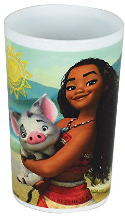 Fun House 5601 Disney Vaiana Verre 220 ML pour Enfant, Bleu Turquoise