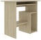 vidaXL Schreibtisch mit Regal Modern Computertisch Bürotisch Arbeitstisch Büro PC Tisch Laptoptisch Büromöbel Sonoma-Eiche 80x45x74cm Holzwerkstoff