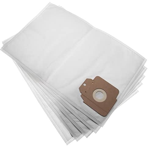 vhbw 10x Staubsaugerbeutel kompatibel mit Kärcher CV 38/2, CV 38/2 Adv, CV 38/1 Tornado Staubsauger - Mikrovlies, 40,45cm x 25,6cm Weiß