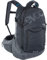 EVOC TRAIL PRO 26l Protektor Rucksack für Fahrradtouren, Backpack (LITESHIELD PLUS Rückenprotektor, leichter Fahrradrucksack, breite Hüftflossen, 3l Trinkblasenfach, Größe: L/XL), Schwarz/Carbon Grau