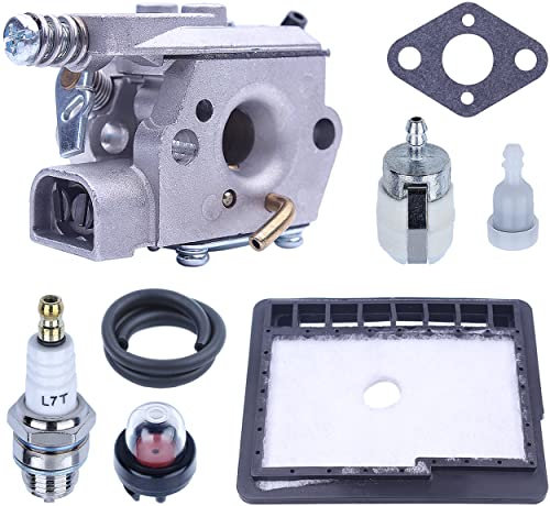 Kit Carburateur pour ECHO CS3000 CS3400 CS3450 CS300 Tronçonneuse, ADEFOL Carburateur avec Filtre à Air + Joint + Filtre à Carburant + Tuyau Pièces de Rechange Accessoire