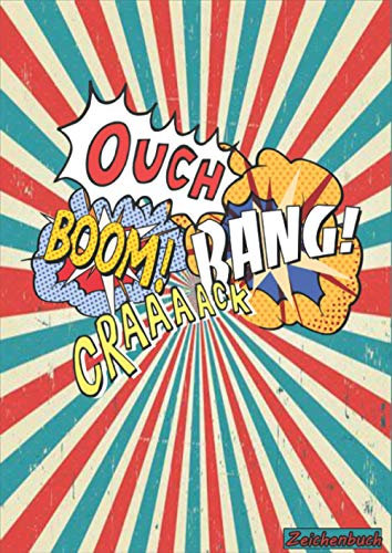 Zeichbuch Comic: 100 leere Comicseiten, A4 zum Comics selber zeichnen