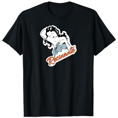 The Expanse Herren Schwarz Logo T-Shirt S Klassisch Cartoon-Logo Halbarm Crew-Neck