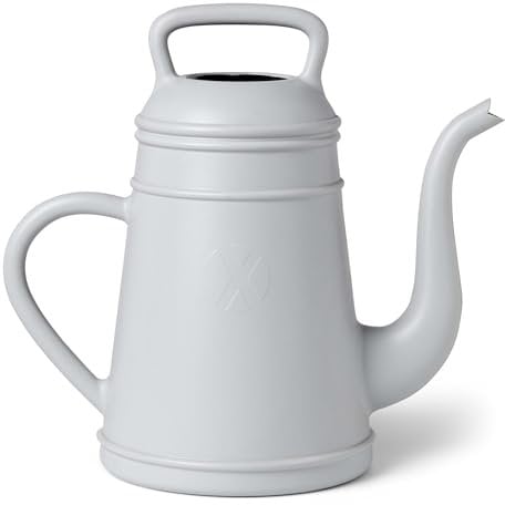 Xala - Arrosoir Lungo 8L - 40x22x37 - Gris Clair - pour l'intérieur et l'extérieur - Résistant à la Rupture - Léger