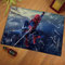 KIKCY Marvel Spiderman bedruckter Teppich Flanell Multi-Muster Teppich Badezimmer Anti-Rutsch-Matte Home Decor Türmatte (80 x 160 cm, 6)