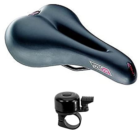 Point Endzone Sattel Treckking MTB Fahrrad Herren Sattel Vacuum Technique Gel inkl. Fahrradgklingel