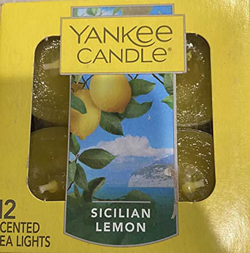 Teelichter, sizilianische Zitrone, 12 Stück