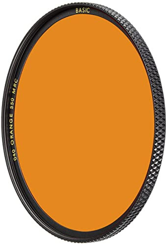 B+W Orangefilter 040 MRC Basic 49mm (16x vergütet, Professional), 1102656, Black