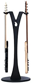 Ruach GS-2 - Soporte para guitarra acústica y eléctrica de madera para bajo, color negro