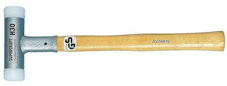 Würth 7157254 Hammer mit Nylonkopf, nicht rückfedernd, 40 mm Kopfeinsatzdurchmesser, 375 mm Länge, 120 mm Kopflänge