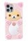 HYHMXB Cute Kawaii 3D Phone Case Compatible with iPhone 14 Pro 6.1 Cartoon Pink Bear Design Fashion Cool Funny Case Soft TPU Protective Case Silicone Cover for Girls Women Kids Pink
