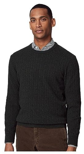 HACKETT LONDON Herren Lambwool Cable Crew Pullover