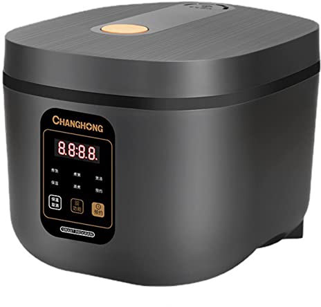 NIBHZ Cuiseur à Riz, Machine à Riz, cuisinière électrique avec Pot antiadhésif, Cuisson Rapide, multicuiseur, Fonction de Maintien au Chaud pour la Cuisson du Riz, de la Soupe, des céréales,Black-5L