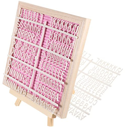Doppelseitige Filzbuchstabentafel Rosa 1 Satz und Filz