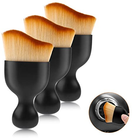 3 pieces of car interior cleaning soft brushes, multi-function soft-bristled cleaning brushes, Car Cleaning Brushes Duster with Soft Bristles, car interior cleaning dust removal