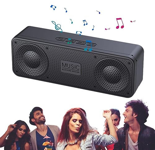 JINGAN Altoparlante Wireless per PC - Altoparlanti Esterni Senza Fili | Booming Bass Portable 8 Ore di Riproduzione Wireless 5.0 Altoparlante Impermeabile per Uso Interno ed Esterno per Laptop