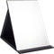 Fyihoxi Miroir de Maquillage,Miroir Portable,Miroir de Poche,Miroir Pliant Portable,Miroir Pliant en Cuir PU,Miroir de Voyage,Miroir Maquillage,Miroir Pliable pour Coiffeuse,Bureau,Voyage,26x18cm