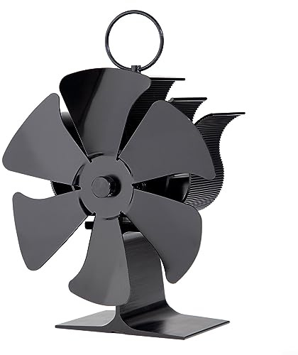Ofenventilator, Kaminventilator, 6 Flügel, Ofenventilator, kein Betrieb, Ofenventilator, Kaminventilator für Holz/Holzofen/Kamin