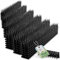TTL Garden 15m Taubenabwehr Spikes - Vogelabwehr für Balkon und Fensterbank - 15 Meter 36x42cm Kunststoff schwarz 37mm hohe Spikes 3-reihig, Vogelschreck für Geländer Zaun Solaranlage Fenster Dach