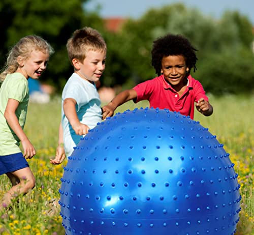 penepico Grand Ballon de Massage pour Enfants, balles de Yoga gonflables de 85cm, Gros Balle Gonflable, Ballon d'exercice avec Pointes tactiles, Boules extérieures, balles de Jeu