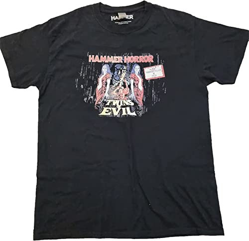 Twins of Evil Hammer Horror T-Shirt Black Graphic Unisex Tee Shirt 3XL