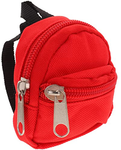 Puppenrucksack Miniaturpuppen-Rucksack Mit Reißverschluss Für Schulbedarf Und Fotografie-Requisite Mini-Rucksack Für Puppen Miniatur-Rucksack Für Puppen Mini-Hausdekoration