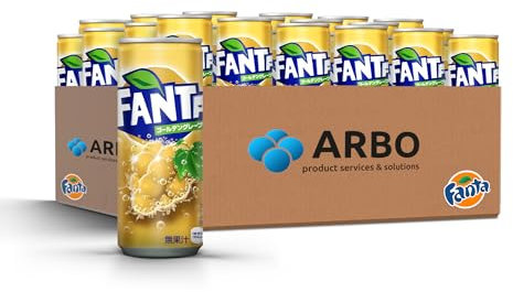 Fanta Golden Grape 500ml Dosen 24er Pack - intensiver Traubengeschmack - Japan Edition - goldene Trauben mit feiner Kohlensäure versetzt - ArBo-Living Quality