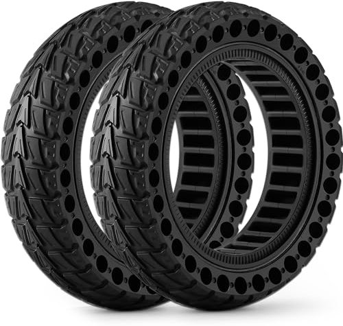 BABEJIA 2PCS Scooter Reifen 60/70-6.5 Tubeless, Werten Sie Ihr Fahrzeug auf mit Scooter Reifen 10x2.5, Off-Road Vollgummireifen 10x2.50-6.5 Kompatibel mit Ninebot G30/G30D/G30LP/G30D/Max G30/G30 II