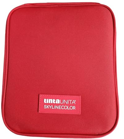 Tinta Unita Skylinecolor Art Box 110 Farben Rot, Schwarz , Koffer aus Polyester mit Tragegriff