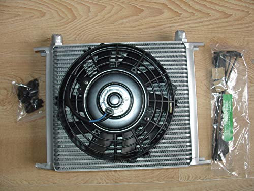 RADIATORE OLIO UNIVERSALE 30 FILA 7 VENTOLA ELETTRICA PER AUTO GIAPPONE TUNING