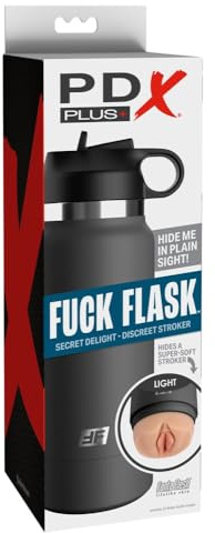 PDX Fuck Flask - Secret Delight, Light/Grey, 8,3x17,8 cm
