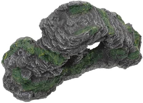 MERRYHAPY Decorazioni Terrario Resina per Tartarughe Piattaforma Crogiolarsi Accessori Acquari Nascondigli Rettili Lucertole