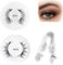 2 Paar Magnetische Wimpern Künstliche Wimpern Magnetisch Magnetic Eyelashes mit Applicator, 3D Falsche Wimpern Wimpern Extensions Set Magnetic Lashes für Wimpern Extensions(2 Stile)
