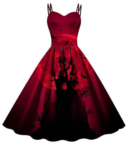 Angebote Mittelalter Kostüme Damen Renaissance Cosplay Gruselig Maxi Renaissance Vintage Gebunden Gesmokte Maxi Angebote