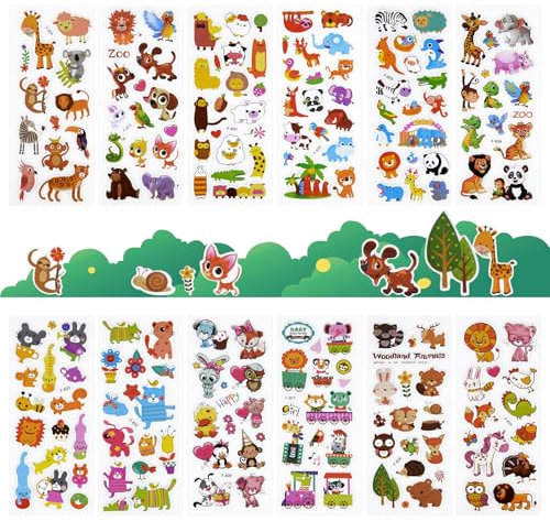 3D Aufkleber für Kinder & Kleinkinder 12 Blätter,Puffy Auto Bagger Sticker für Mädchen Jungen,Geschwolle 3D Fahrzeug Traktor Stickers Set für Kinder Belohnungssticker Party (2)